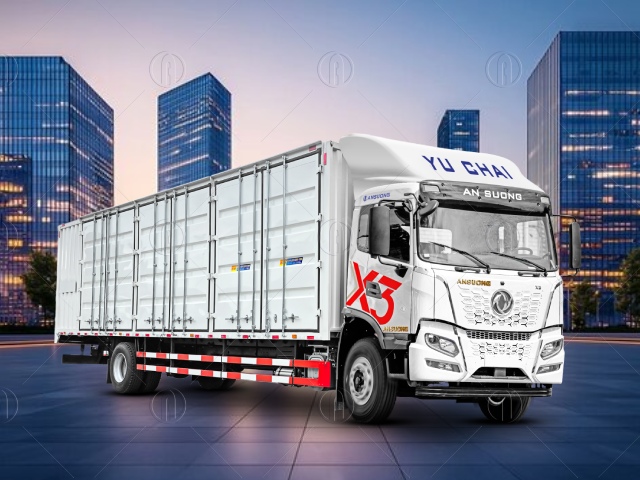 Ngoại thất Dongfeng X3 8 tấn khỏe khoắn, t&iacute;nh thực dụng cao