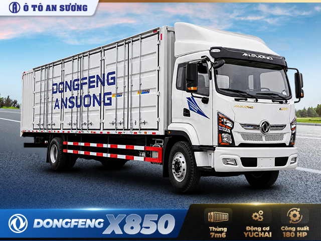 Xe tải Dongfeng X850 thùng dài 7m6 Xe tải Dongfeng X850 thùng dài 7m6