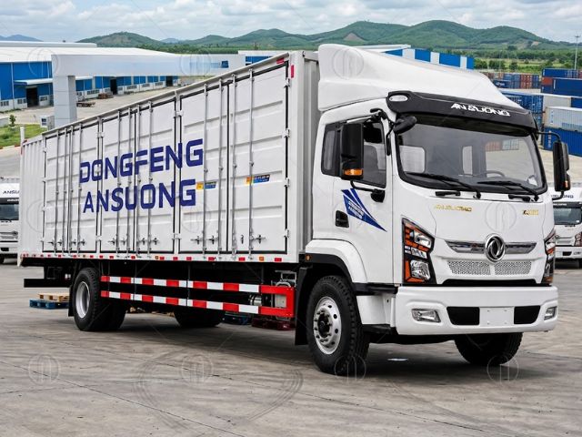 Thùng hàng 7m6 với 2 phiên bản mui bạt và container Thùng hàng 7m6 với 2 phiên bản mui bạt và container