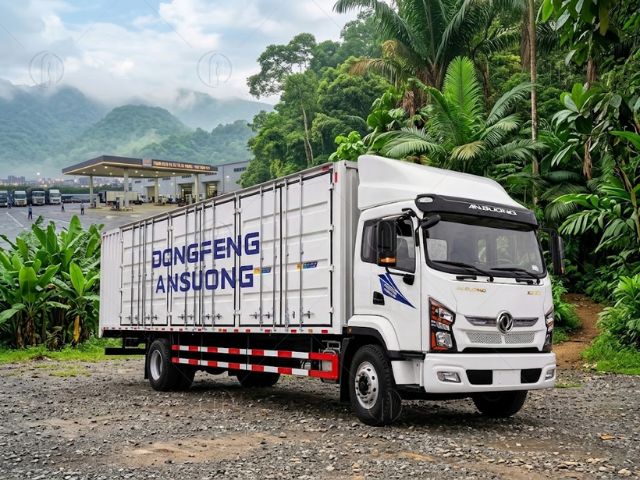 Thùng dài 7m với hai phiên bản mui bạt và container Thùng dài 7m với hai phiên bản mui bạt và container