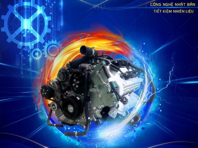 Xe tải Foton 990 kg được trang bị cỗ m&aacute;y xăng DAM15R mạnh mẽ