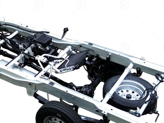 Hệ thống chassis được chế tạo từ th&eacute;p cường lực c&oacute; độ đ&agrave;n hồi v&agrave; chịu tải cao