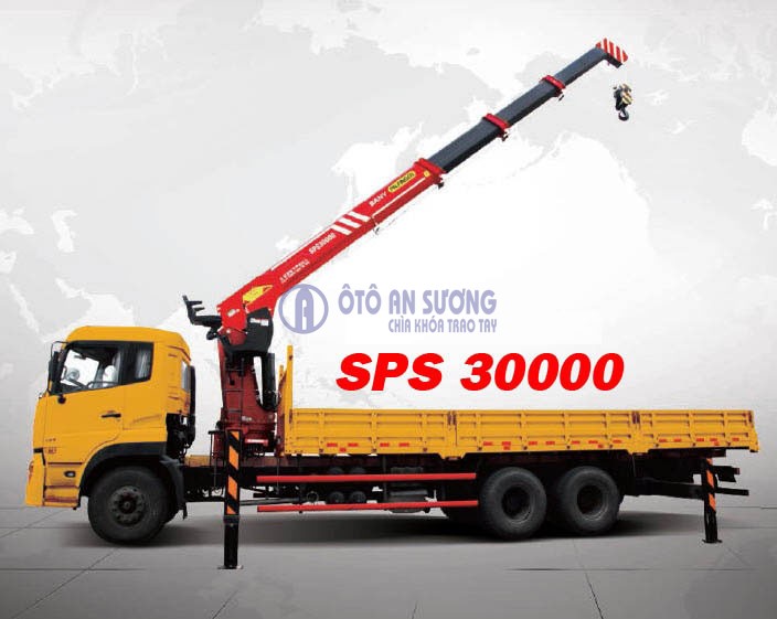 Xe tải gắn cẩu Sany Palfinger 12t sps30000
