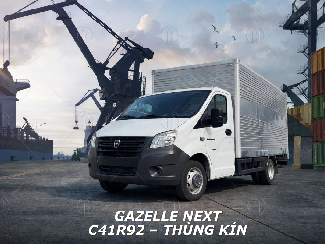 Ngoại thất xe tải GAZ C41R92 th&ugrave;ng k&iacute;n
