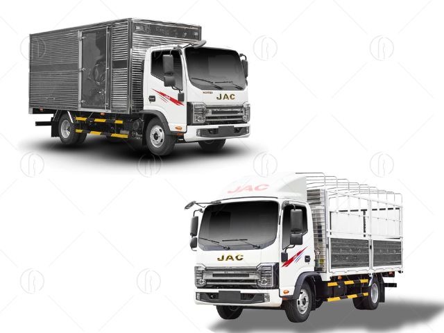 Xe tải Jac N200S có hai lựa chọn thùng kín và thùng bạt 