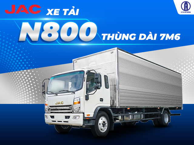 Xe tải JAC N800 thùng dài 7m6