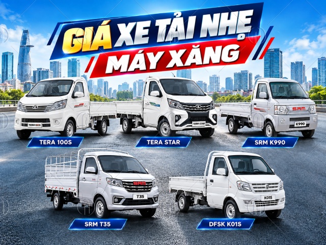 Bảng giá xe tải nhẹ máy xăng cập nhật tại Ô Tô An Sương Bảng giá xe tải nhẹ máy xăng cập nhật tại Ô Tô An Sương