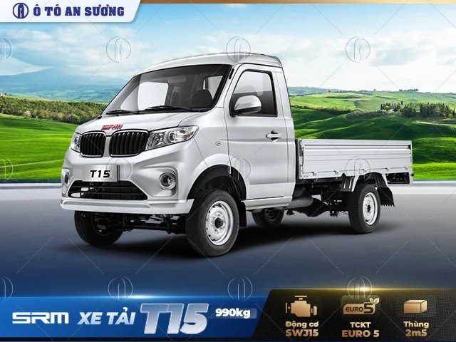 Xe tải SRM T15 máy xăng 1.5L có phanh ABS Xe tải SRM T15 máy xăng 1.5L có phanh ABS