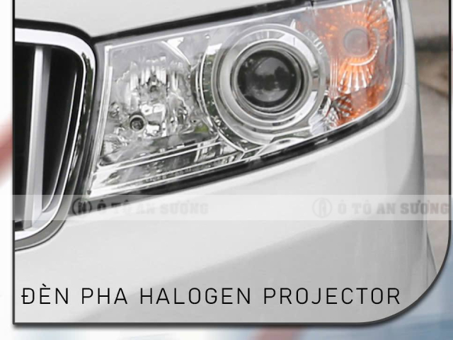 Trang bị đèn pha Halogen Projector 