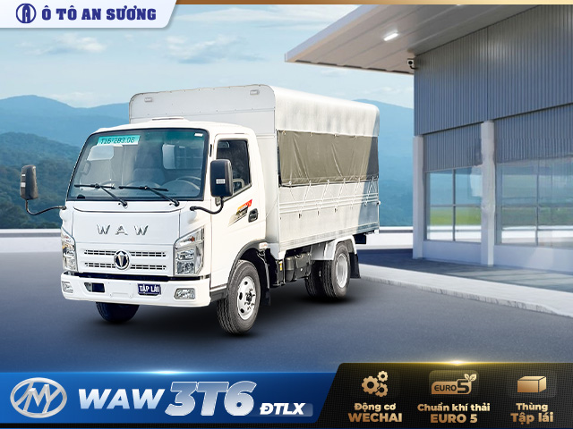 Xe tải tập lái Waw Chiến Thắng 3.6 tấn nổi bật nhờ thiết kế bền bỉ, dễ vận hành