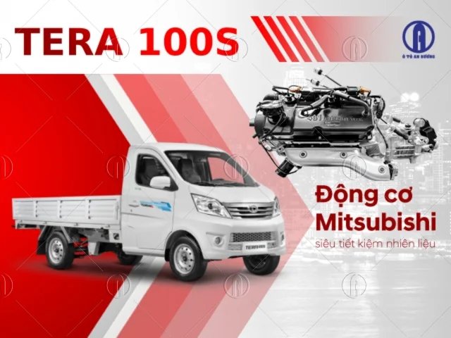 Xe tải Tera 100S máy xăng Mitsubishi thùng lửng 990kg Xe tải Tera 100S máy xăng Mitsubishi thùng lửng 990kg