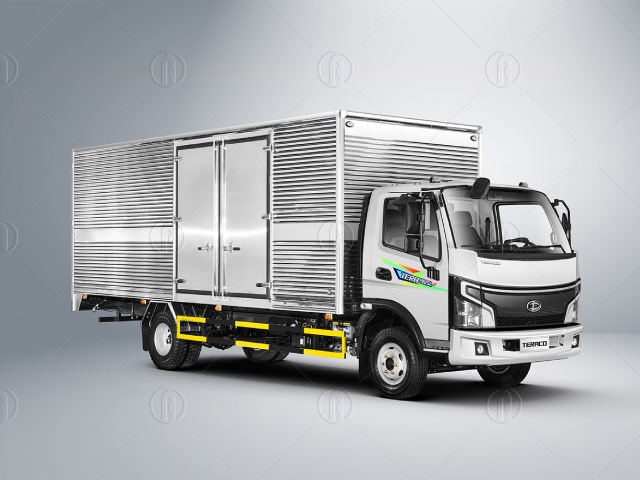Thùng kín trên xe tải Teraco 1T9 190sl plus