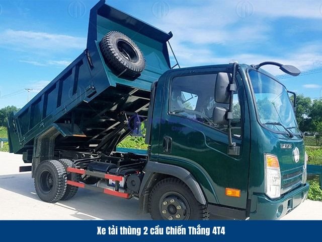 Xe ben 2 cầu 4t4 Chiến Thắng c&oacute; tải trọng l&ecirc;n đến 4.4 tấn