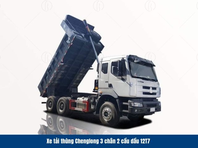 Xe tải th&ugrave;ng Chenglong 3 ch&acirc;n 2 cầu dầu 12T7 sở hữu khoang h&agrave;ng rộng r&atilde;i l&ecirc;n đến 10.5m3