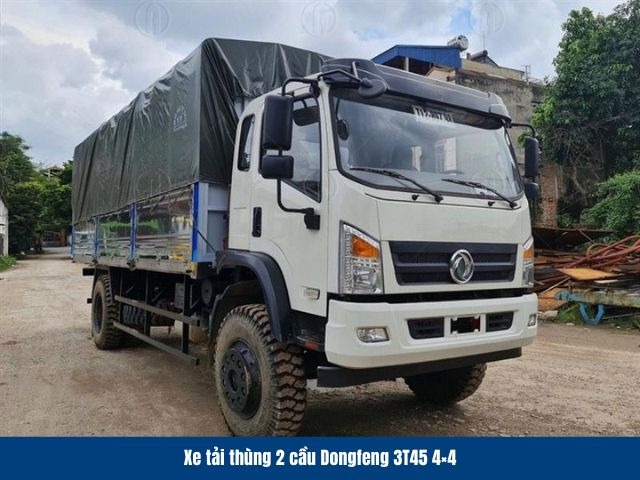 Xe tải th&ugrave;ng 2 cầu Dongfeng 3T45 4&times;4 sở hữu khoang chứa h&agrave;ng rộng r&atilde;i