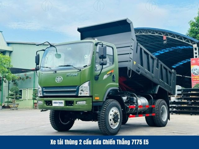 Xe ben Chiến Thắng 7t75 E5 2 cầ sử dụng hệ thống phun nhi&ecirc;n liệu điều khiển điện tử