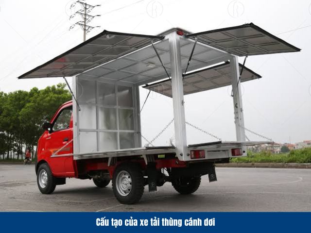 Cấu tạo của xe tải thùng cánh dơi đáp ứng đa dạng nhu cầu vận chuyển lưu động Cấu tạo của xe tải thùng cánh dơi đáp ứng đa dạng nhu cầu vận chuyển lưu động