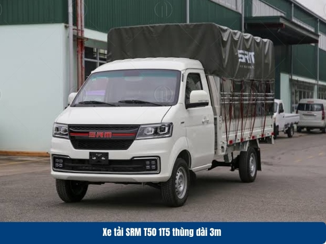 Xe tải SRM T5 có kích thước lọt lòng thùng 3.050 x 1.640 x 370 mm Xe tải SRM T5 có kích thước lọt lòng thùng 3.050 x 1.640 x 370 mm