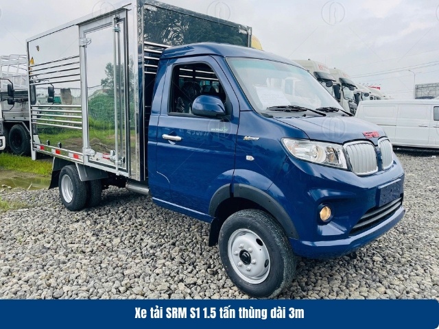 Xe tải SRM S1 có nhiều phiên bản thùng, tải trọng 1T5 đáp ứng đa dạng nhu cầu vận chuyển Xe tải SRM S1 có nhiều phiên bản thùng, tải trọng 1T5 đáp ứng đa dạng nhu cầu vận chuyển