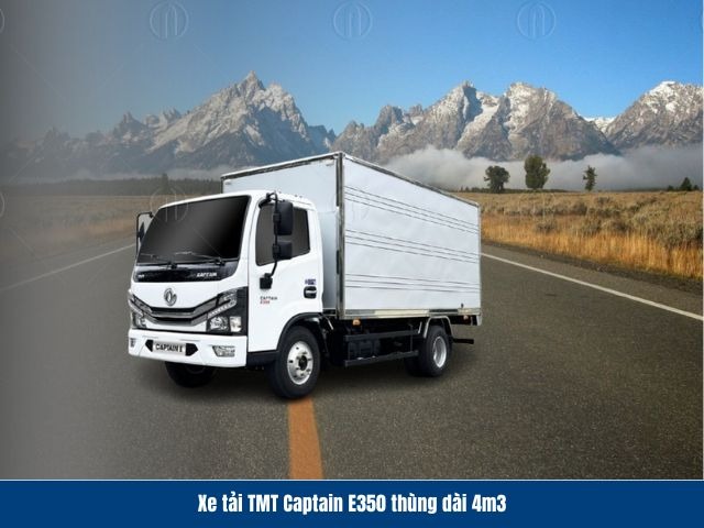 Xe tải TMT Captain E350 th&ugrave;ng d&agrave;i 4m3 mang lại khả năng chở h&agrave;ng rộng r&atilde;i