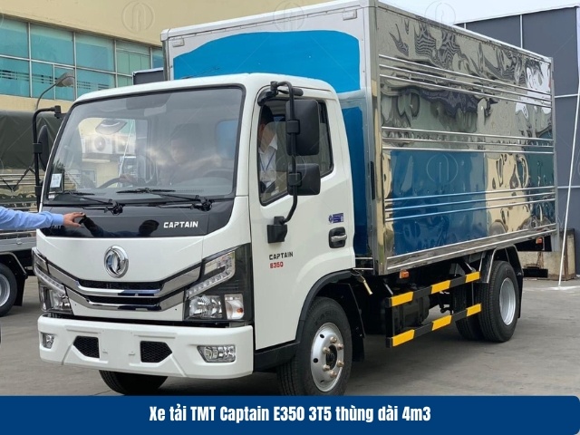 Xe tải TMT Captain E350 3.5 tấn trang bị động cơ Isuzu JE493ZLQ5