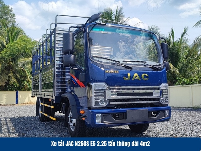 Xe tải JAC N250S E5 c&oacute; tải trọng 2T25 ph&ugrave; hợp h&agrave;ng ho&aacute; tải nhẹ