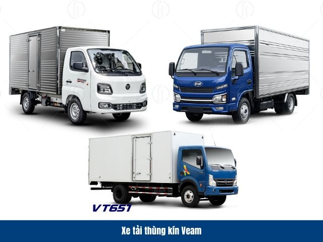 C&aacute;c d&ograve;ng xe th&ugrave;ng k&iacute;n của Veam c&oacute; lợi thế lớn về k&iacute;ch thước th&ugrave;ng si&ecirc;u d&agrave;i