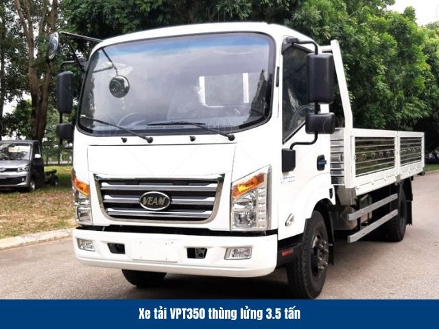 Xe tải VPT350 th&ugrave;ng lửng 3.5 tấn mang đến kh&ocirc;ng gian chở h&agrave;ng rộng