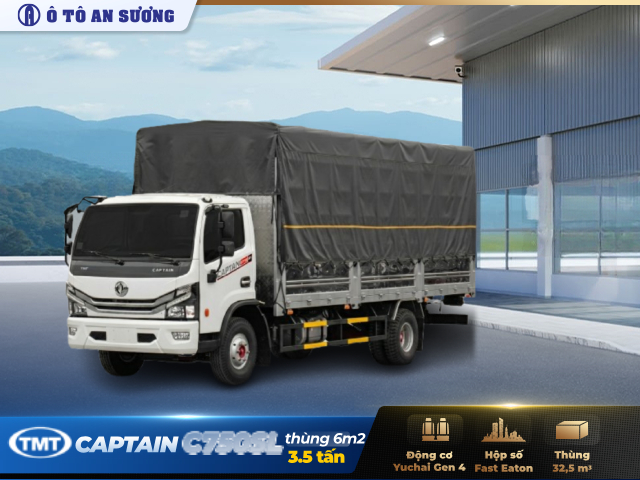 Xe tải TMT Captain C750SL DFAC11035TL l&agrave; sản phẩm mới từ TMT v&agrave; DFAC ph&aacute;t triển