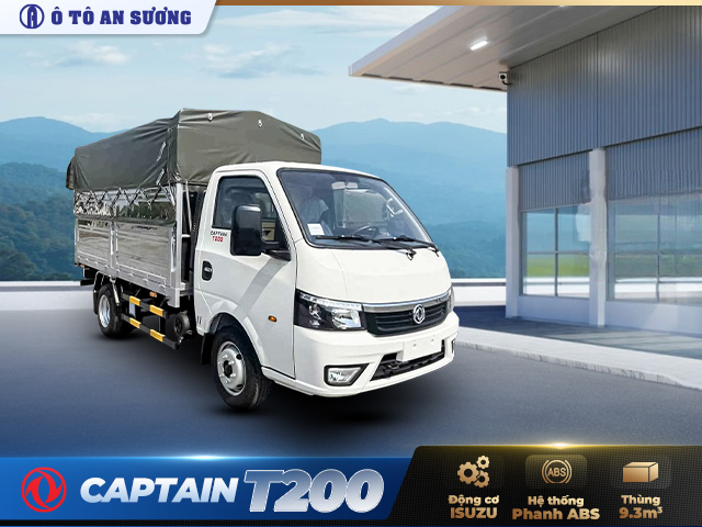Xe tải TMT Captain T200 nổi bật với ngoại thất mạnh mẽ, không gian nội thất hiện đại