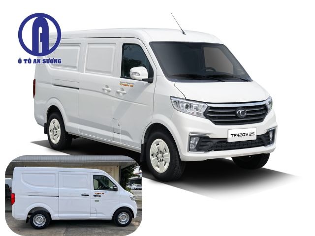 Xe van Thaco Frontier TF420V tải trọng 945kg, th&ugrave;ng h&agrave;ng dung t&iacute;ch 4.6m3