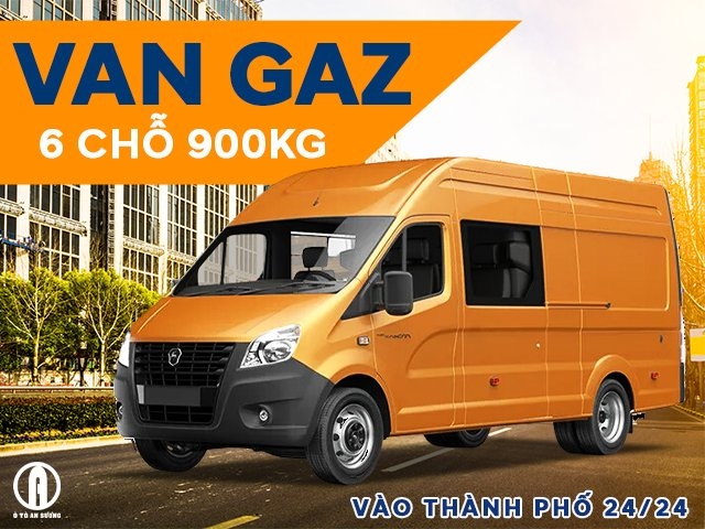 Xe tải Van Gaz 6 chỗ 900kg hoán cải