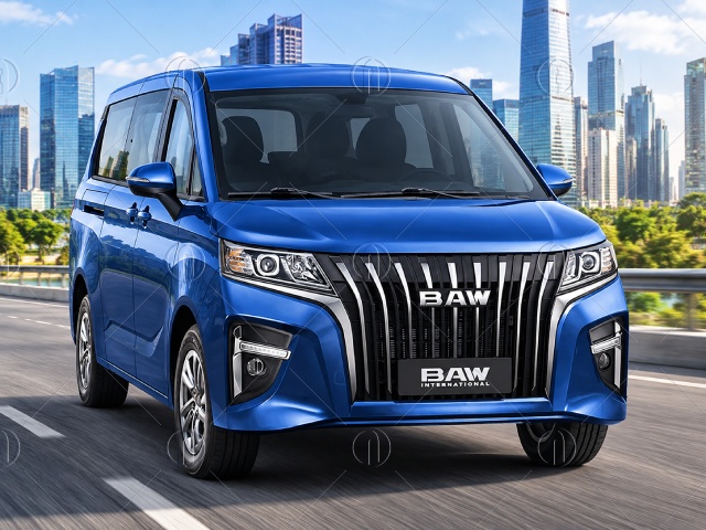 Ngoại thất xe tải van Baw 2 chỗ được thiết kế hiện đại