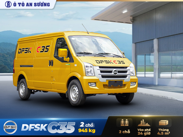 Giới thiệu chi tiết xe van DFSK C35 2 chỗ 945kg bản new 2025