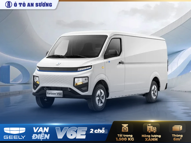Xe tải van điện Farizon V6E 2 chỗ d&agrave;i 2m8 c&oacute; khả năng chở h&agrave;ng ho&aacute; 1.5 tấn