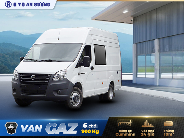 Ưu điểm của xe tải van chở hàng GAz 6 chỗ thùng ngắn 900kg