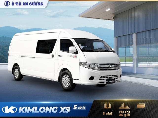 Xe tải van Kim Long X9 5 chỗ có khoang hàng 2m6