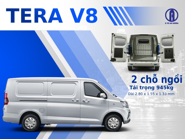 Khám phá xe tải van Tera V8 2 chỗ ngồi 945kg