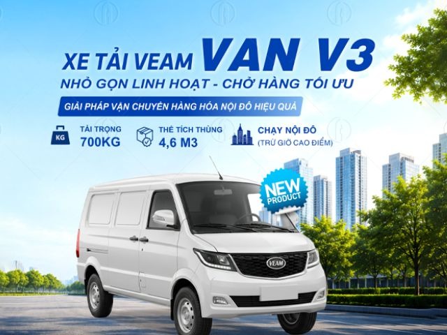 Gi&aacute; xe tải van Veam V3 2 chỗ gi&aacute; rẻ