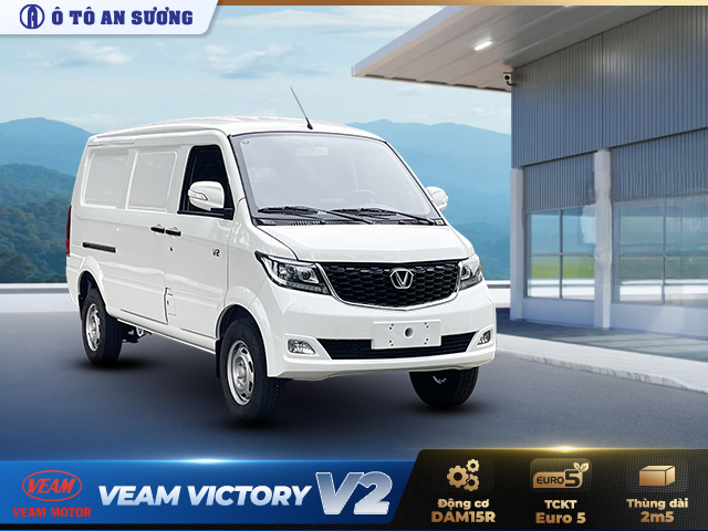 Xe tải van Veam Victory V2 là dòng xe tải van máy xăng 