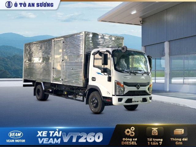 Xe tải Veam VT260 E5 1T7 Thùng Dài 6m