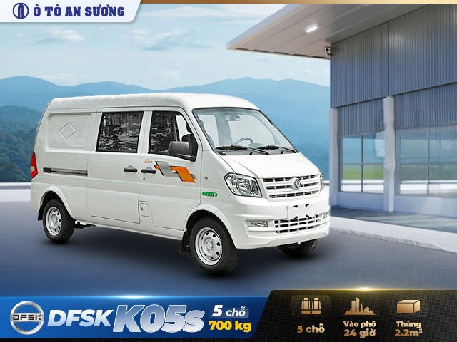 Xe van chở hàng DFSK K05s 5 chỗ thùng hàng 1m3