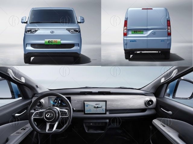 Xe van điện chở h&agrave;ng DFSK EC75 tải trọng 945 kg